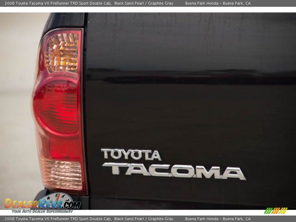 2008 Toyota Tacoma V6 PreRunner TRD Sport Double Cab Black Sand Pearl / Graphite Gray Photo #11