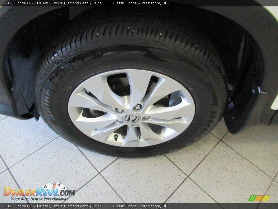 2012 Honda CR-V EX 4WD White Diamond Pearl / Beige Photo #12