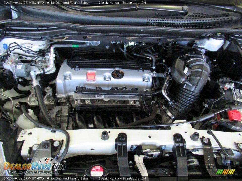 2012 Honda CR-V EX 4WD White Diamond Pearl / Beige Photo #13
