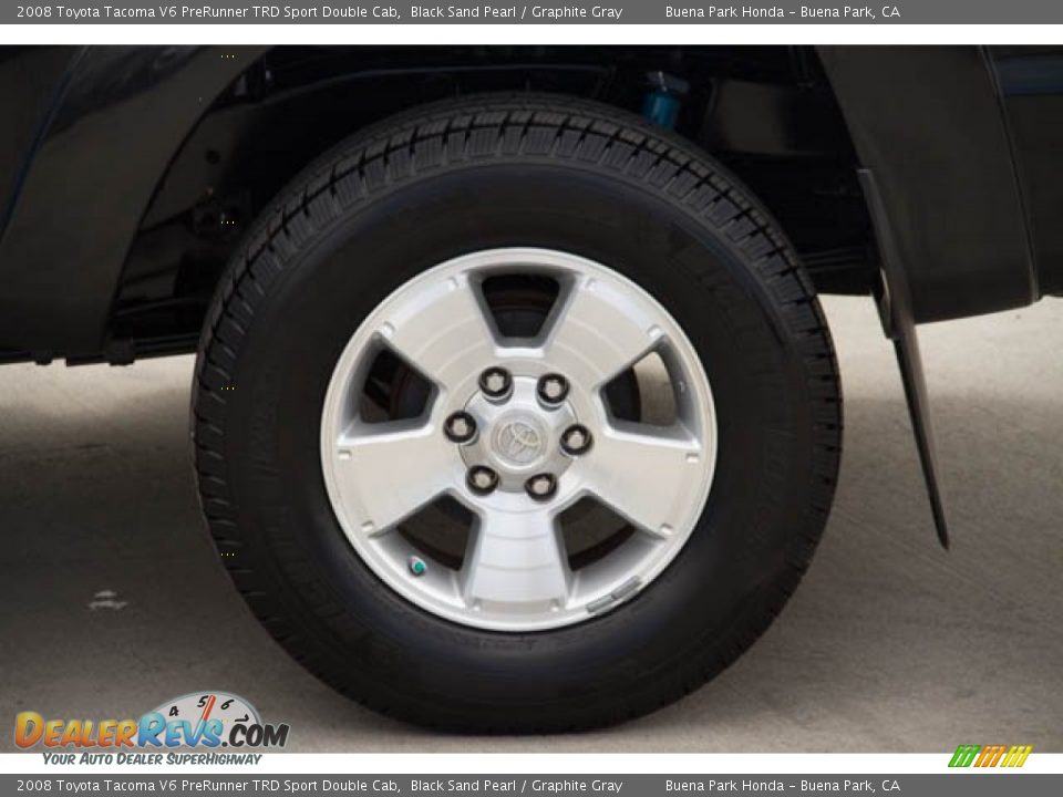 2008 Toyota Tacoma V6 PreRunner TRD Sport Double Cab Black Sand Pearl / Graphite Gray Photo #31