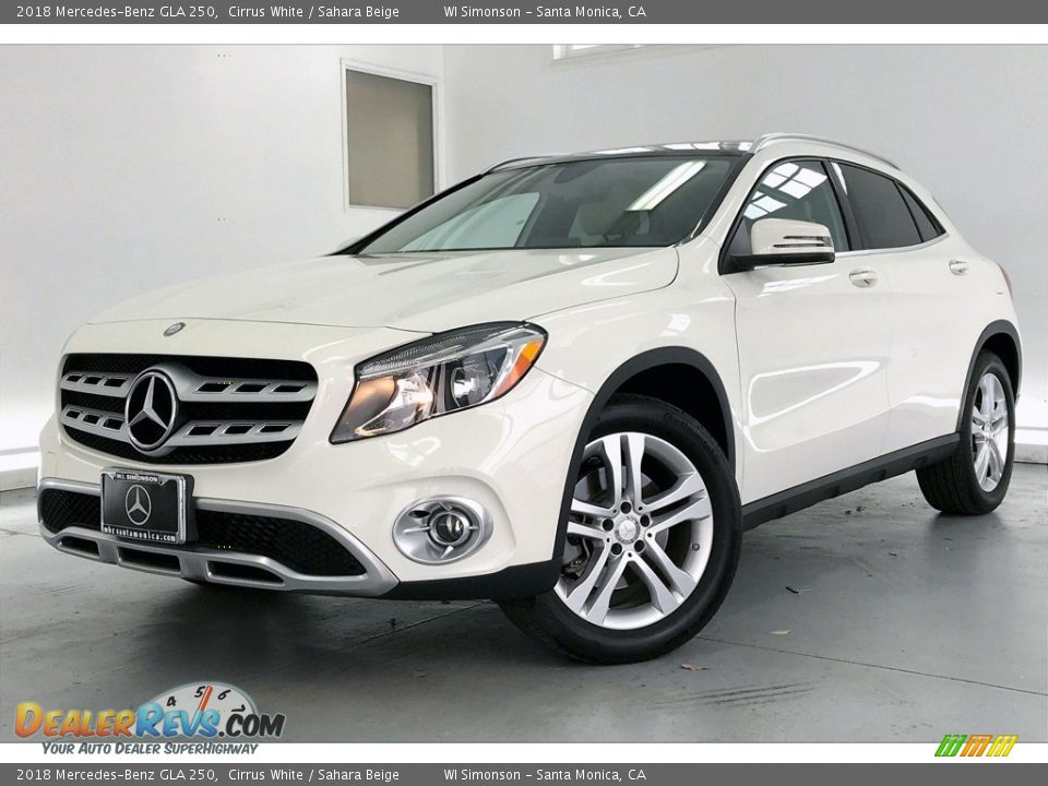 2018 Mercedes-Benz GLA 250 Cirrus White / Sahara Beige Photo #12