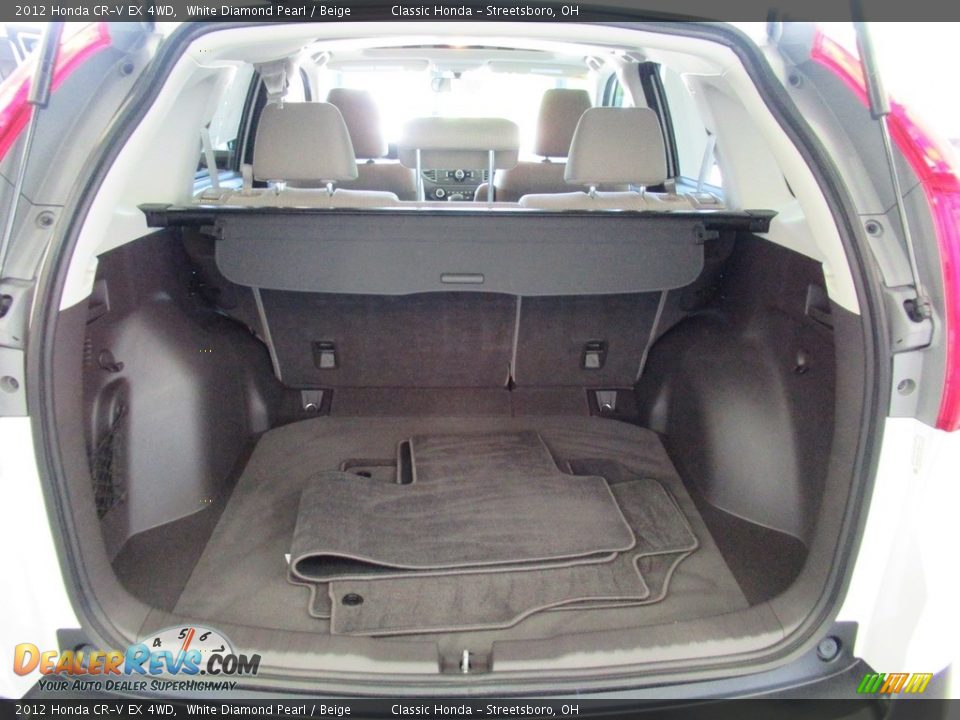 2012 Honda CR-V EX 4WD White Diamond Pearl / Beige Photo #21