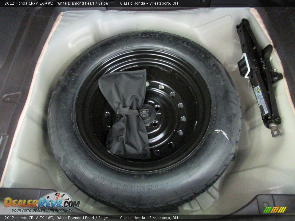 2012 Honda CR-V EX 4WD White Diamond Pearl / Beige Photo #22