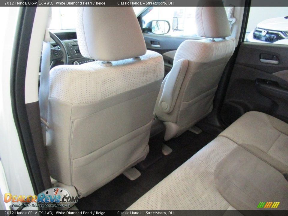 2012 Honda CR-V EX 4WD White Diamond Pearl / Beige Photo #24