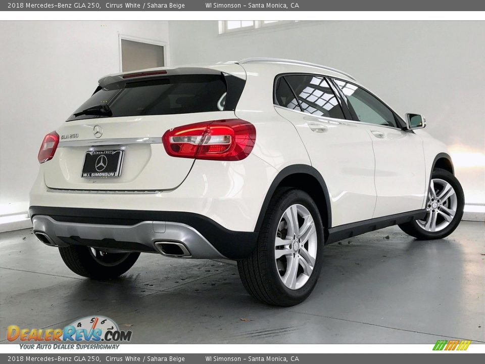 2018 Mercedes-Benz GLA 250 Cirrus White / Sahara Beige Photo #16