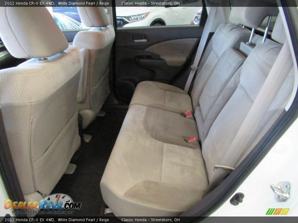2012 Honda CR-V EX 4WD White Diamond Pearl / Beige Photo #25