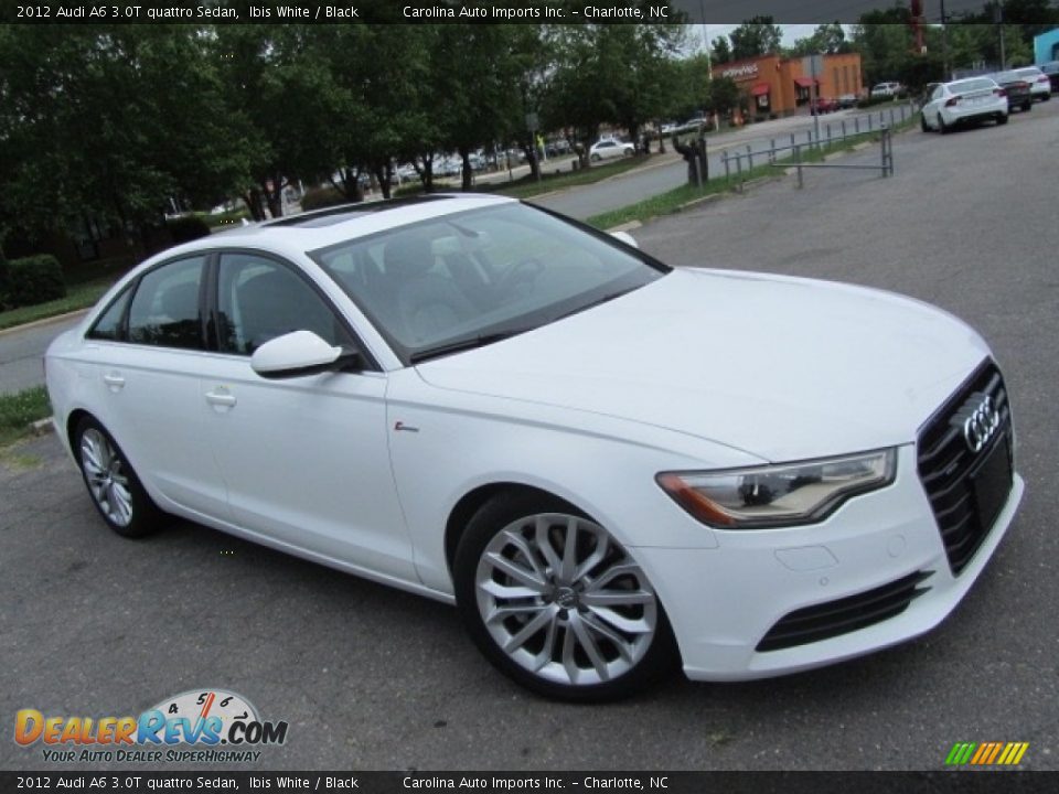 2012 Audi A6 3.0T quattro Sedan Ibis White / Black Photo #3