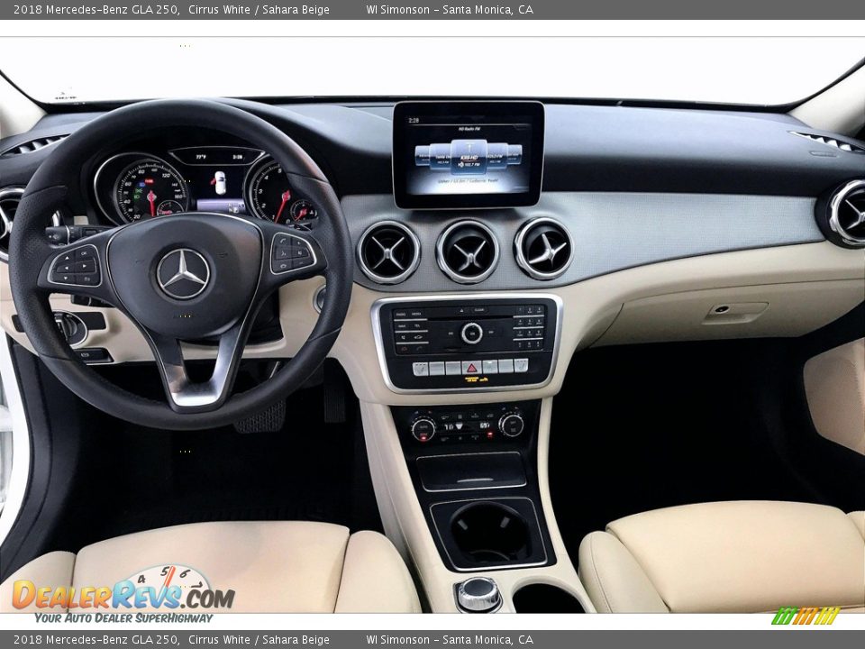 2018 Mercedes-Benz GLA 250 Cirrus White / Sahara Beige Photo #17