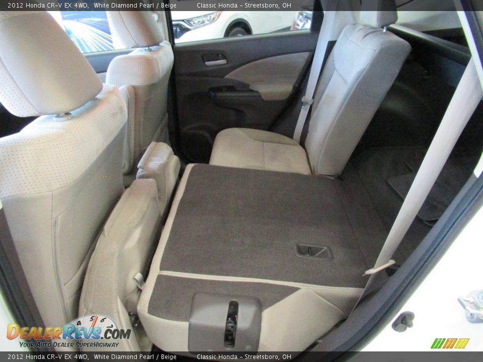 2012 Honda CR-V EX 4WD White Diamond Pearl / Beige Photo #26