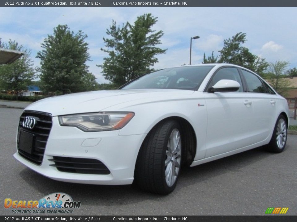 2012 Audi A6 3.0T quattro Sedan Ibis White / Black Photo #6