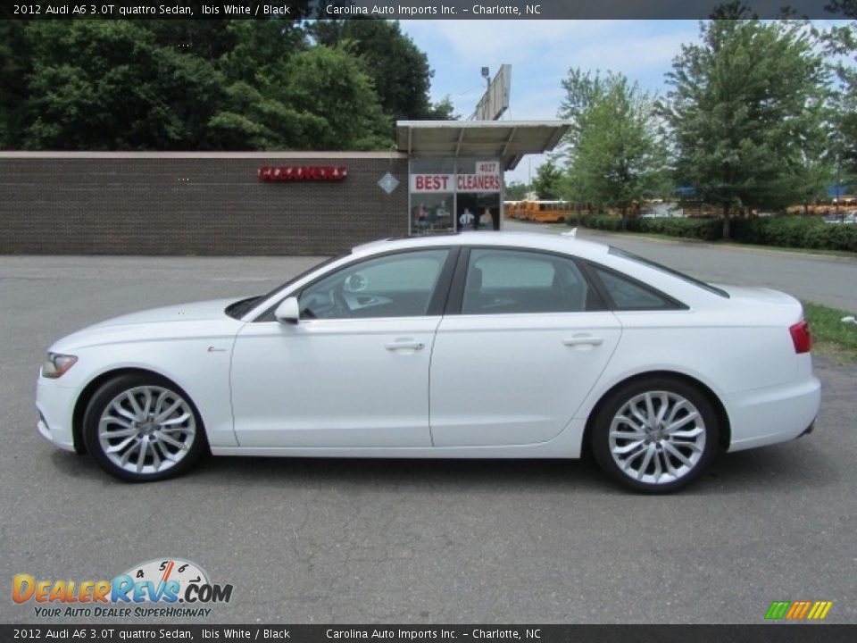 2012 Audi A6 3.0T quattro Sedan Ibis White / Black Photo #7