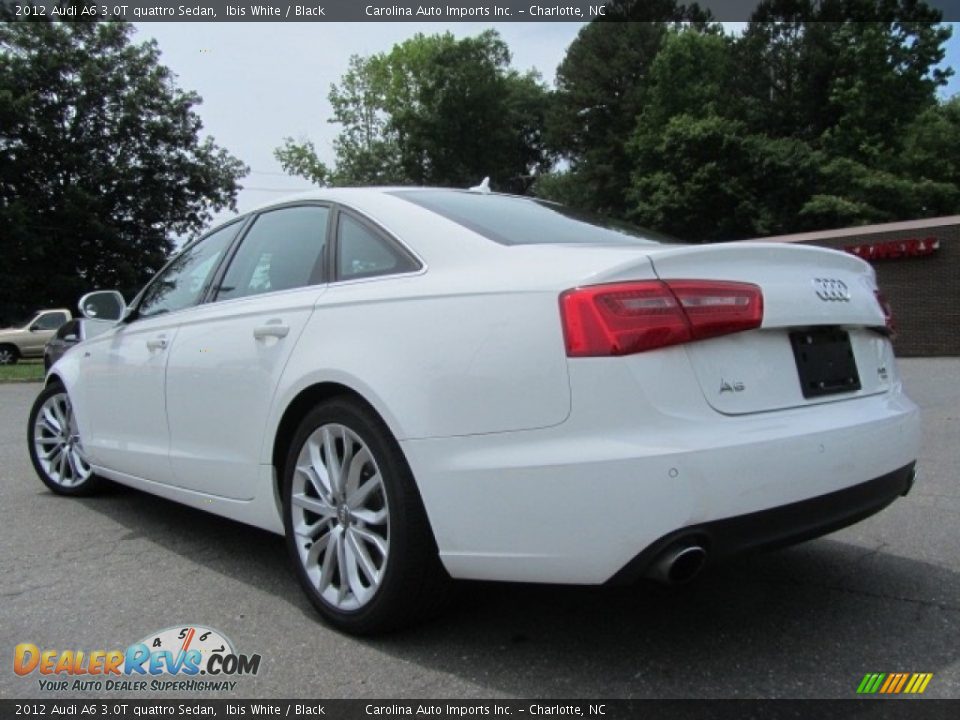 2012 Audi A6 3.0T quattro Sedan Ibis White / Black Photo #8