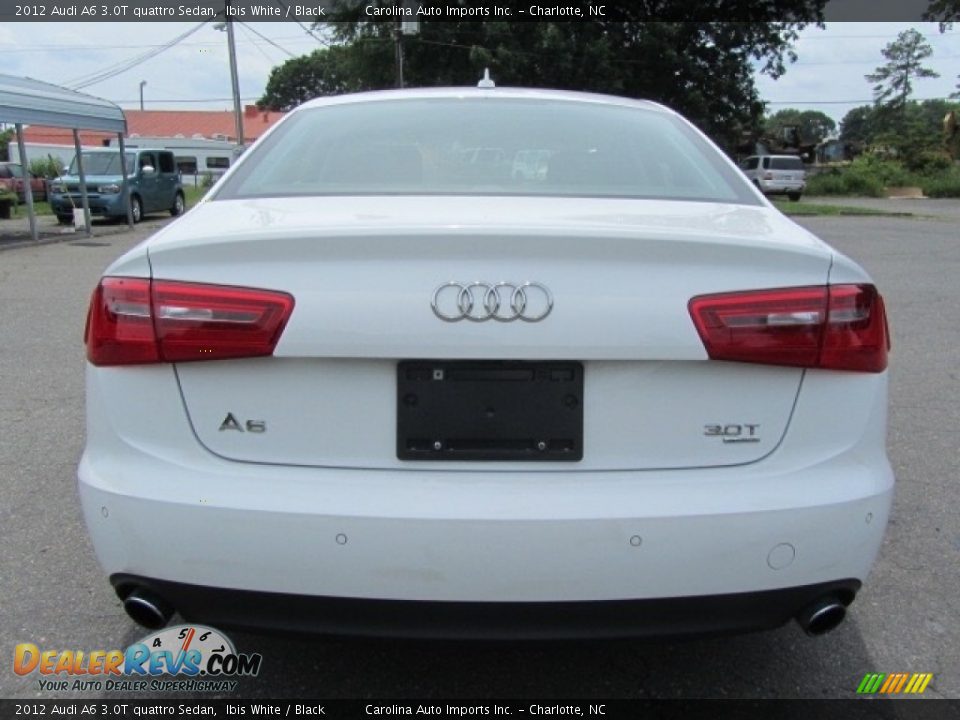 2012 Audi A6 3.0T quattro Sedan Ibis White / Black Photo #9