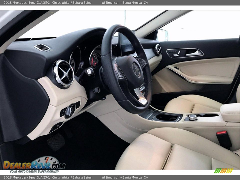 2018 Mercedes-Benz GLA 250 Cirrus White / Sahara Beige Photo #22