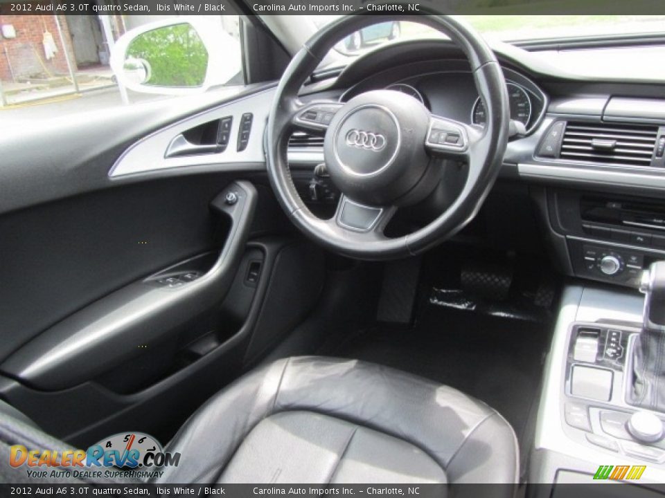 2012 Audi A6 3.0T quattro Sedan Ibis White / Black Photo #12