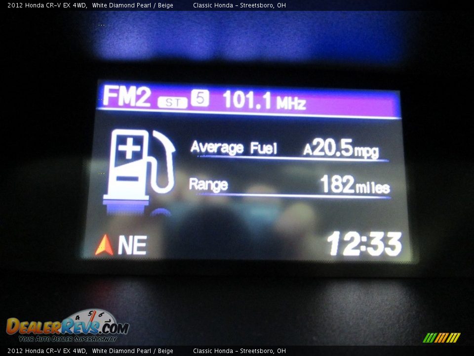 2012 Honda CR-V EX 4WD White Diamond Pearl / Beige Photo #34