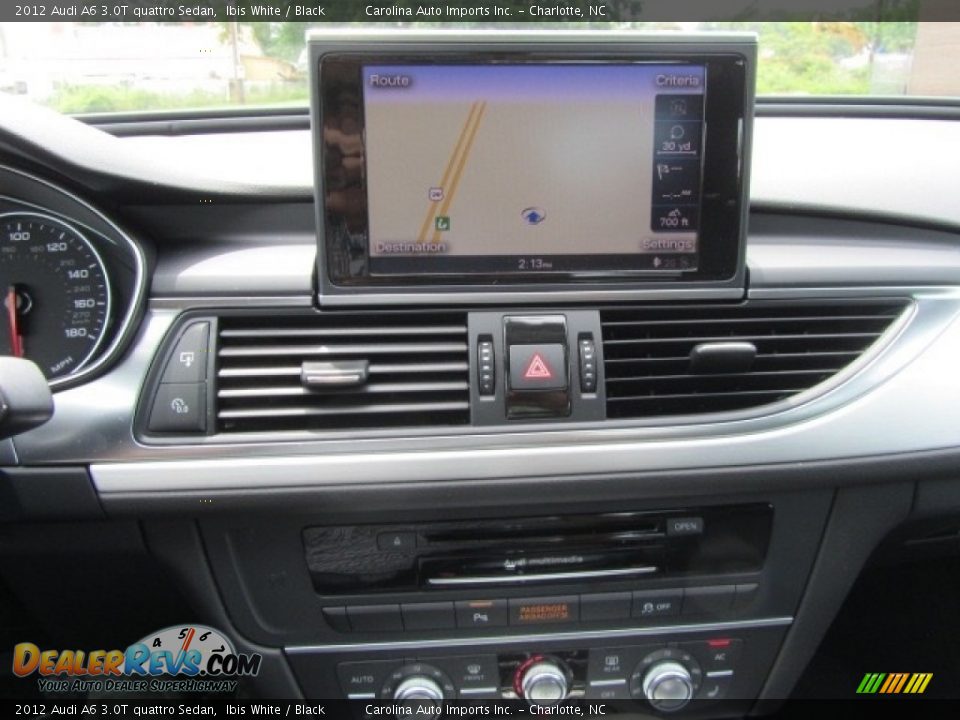 2012 Audi A6 3.0T quattro Sedan Ibis White / Black Photo #15