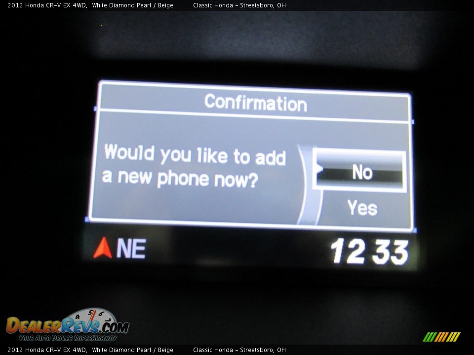 2012 Honda CR-V EX 4WD White Diamond Pearl / Beige Photo #35