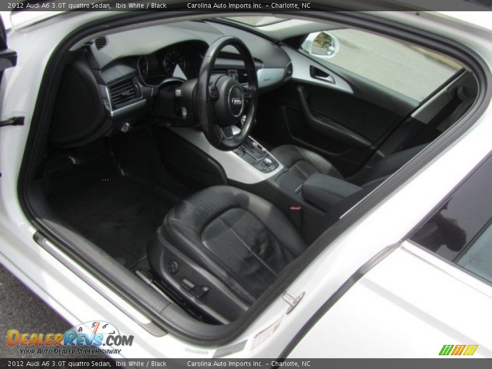 2012 Audi A6 3.0T quattro Sedan Ibis White / Black Photo #17