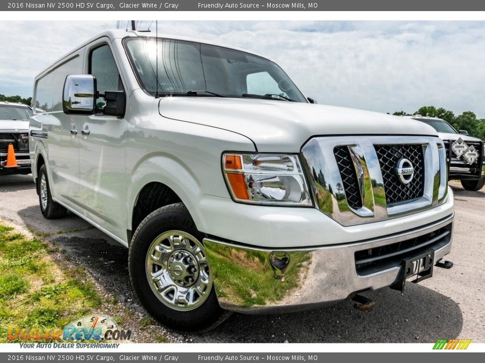 2016 Nissan NV 2500 HD SV Cargo Glacier White / Gray Photo #1