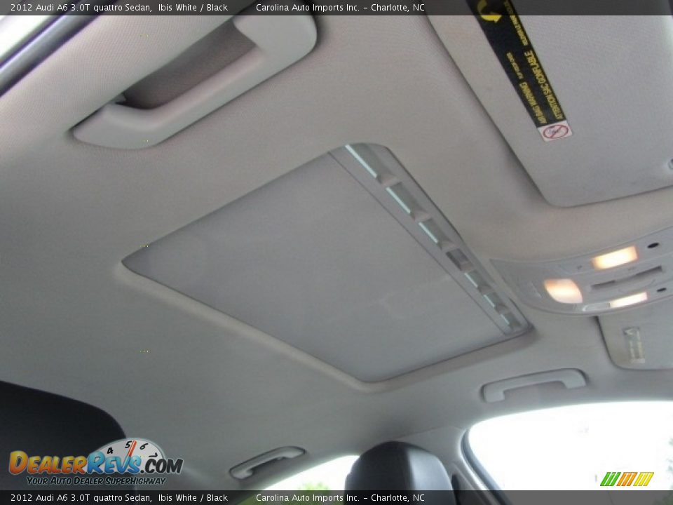 2012 Audi A6 3.0T quattro Sedan Ibis White / Black Photo #23