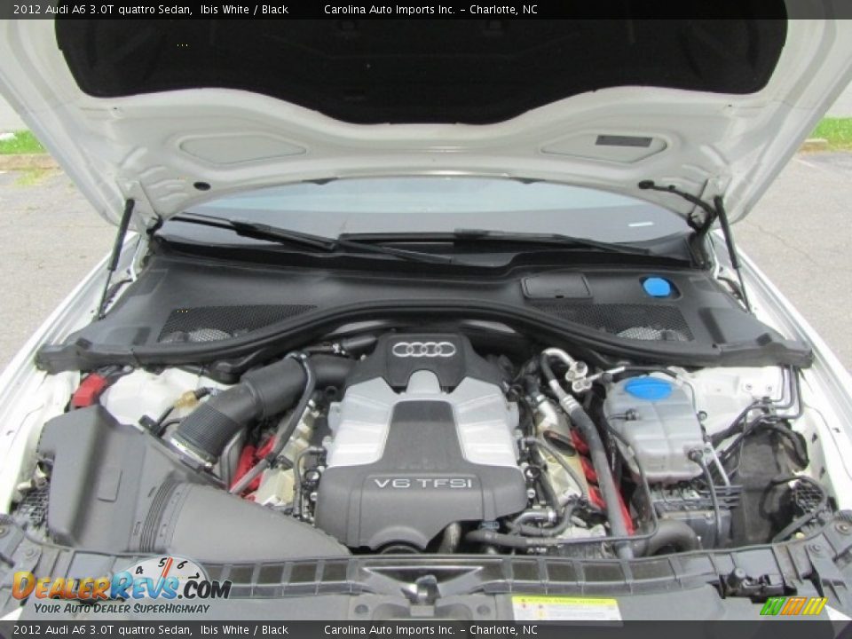 2012 Audi A6 3.0T quattro Sedan Ibis White / Black Photo #25