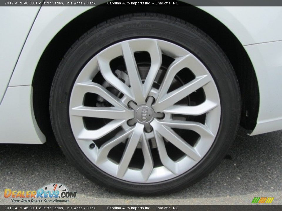 2012 Audi A6 3.0T quattro Sedan Ibis White / Black Photo #26