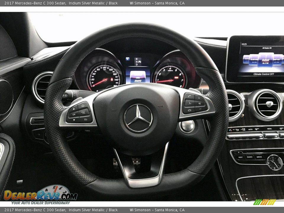2017 Mercedes-Benz C 300 Sedan Iridium Silver Metallic / Black Photo #4