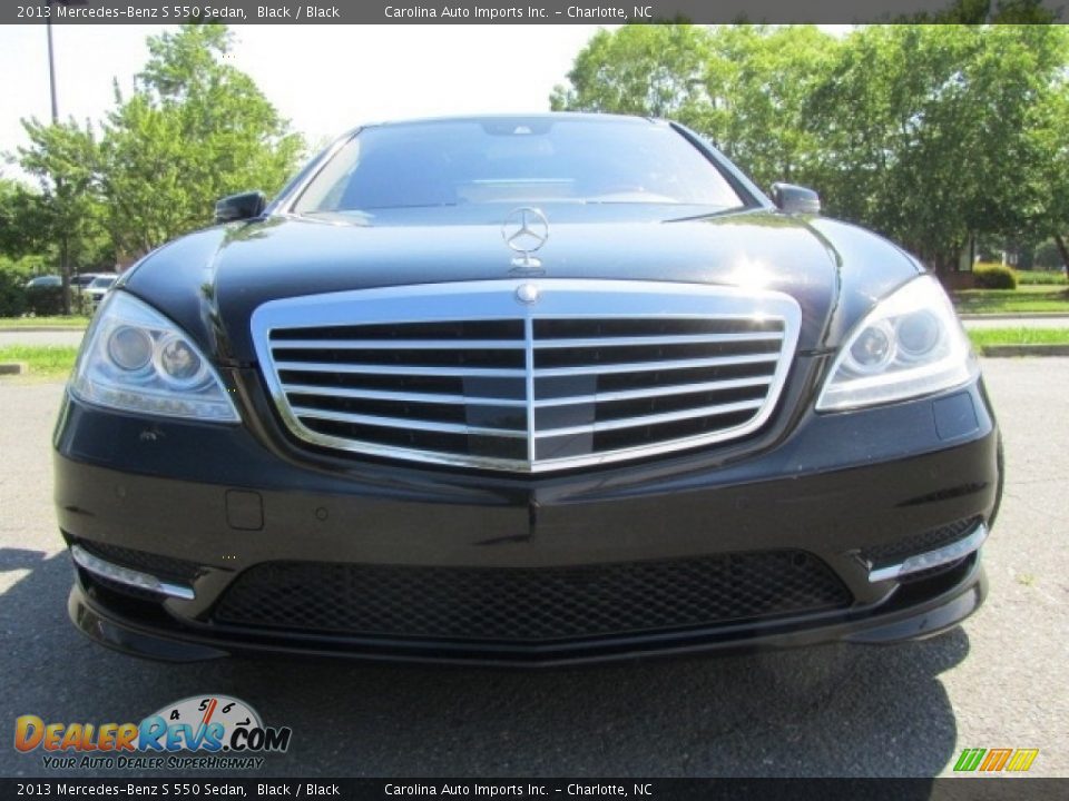 2013 Mercedes-Benz S 550 Sedan Black / Black Photo #4