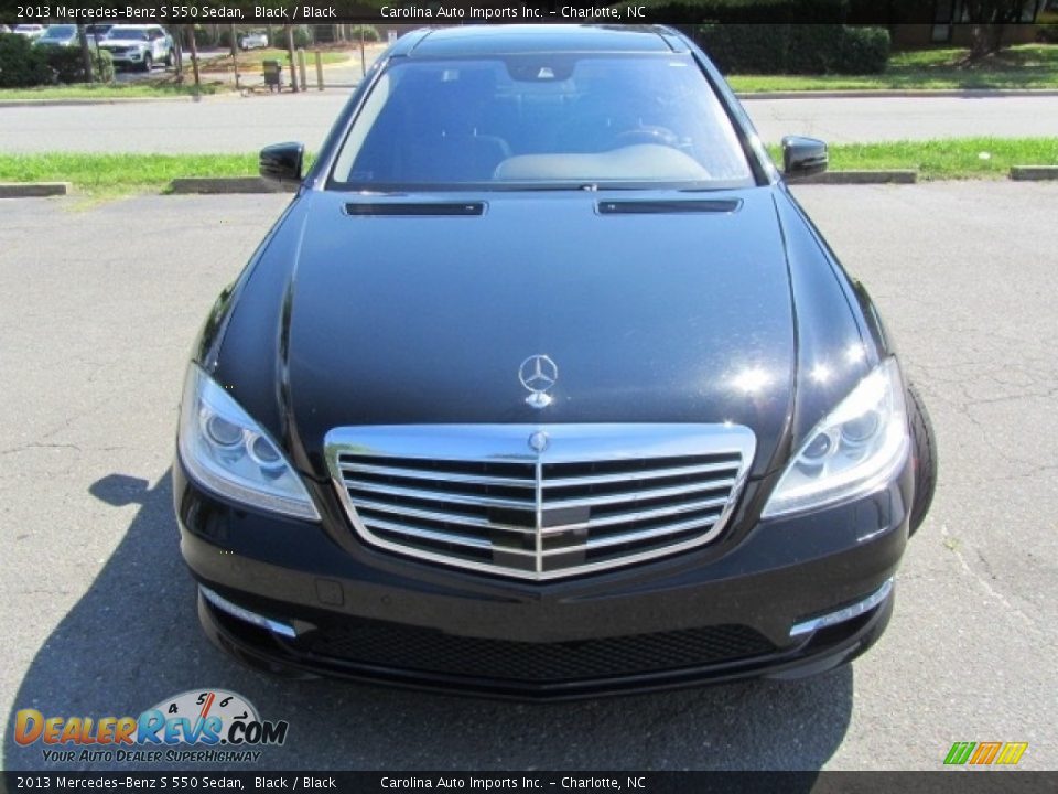 2013 Mercedes-Benz S 550 Sedan Black / Black Photo #5