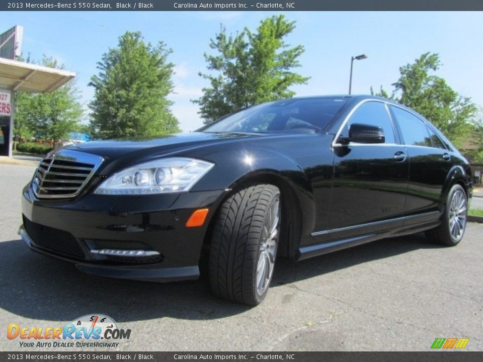 2013 Mercedes-Benz S 550 Sedan Black / Black Photo #6