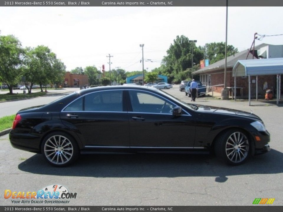 2013 Mercedes-Benz S 550 Sedan Black / Black Photo #11