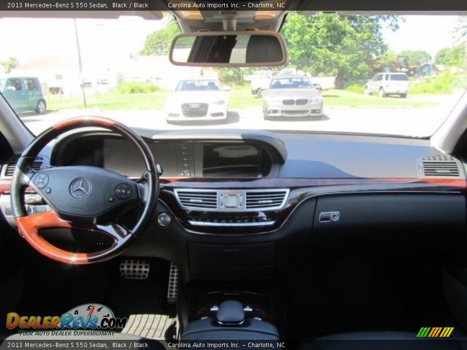 2013 Mercedes-Benz S 550 Sedan Black / Black Photo #13