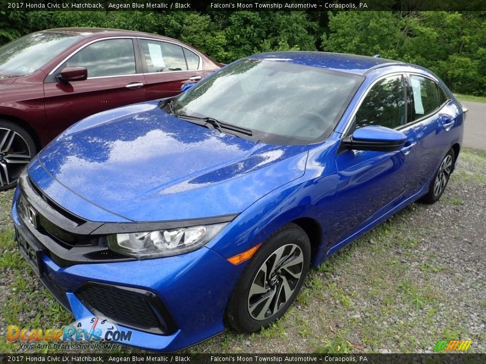 Front 3/4 View of 2017 Honda Civic LX Hatchback Photo #1