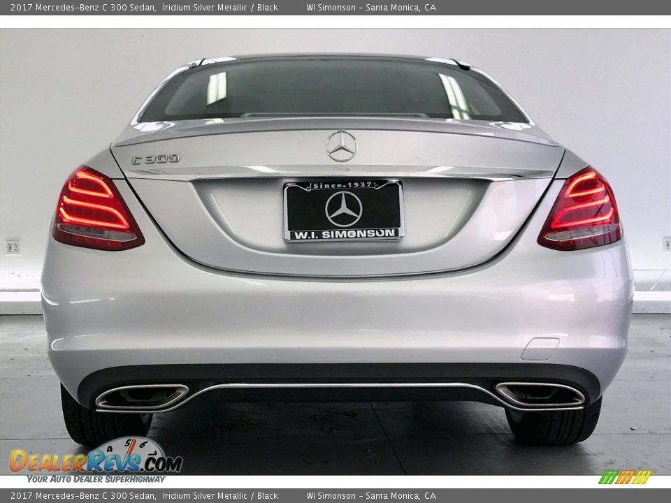 2017 Mercedes-Benz C 300 Sedan Iridium Silver Metallic / Black Photo #3