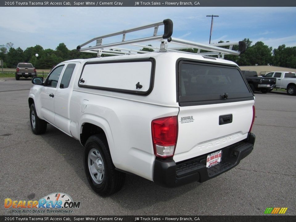 2016 Toyota Tacoma SR Access Cab Super White / Cement Gray Photo #3