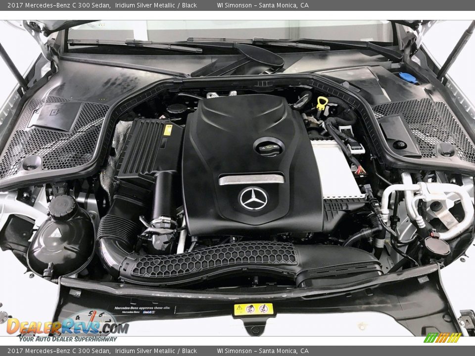 2017 Mercedes-Benz C 300 Sedan Iridium Silver Metallic / Black Photo #9
