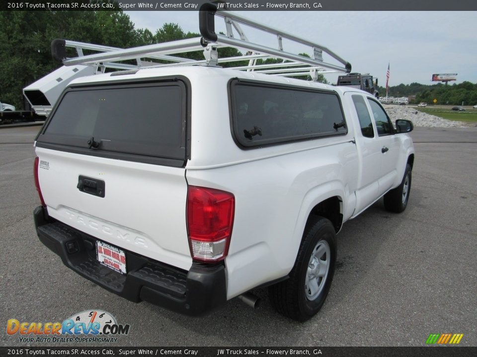 2016 Toyota Tacoma SR Access Cab Super White / Cement Gray Photo #5