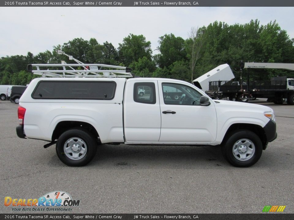 2016 Toyota Tacoma SR Access Cab Super White / Cement Gray Photo #6