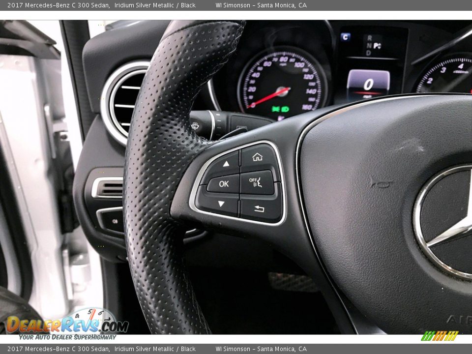 2017 Mercedes-Benz C 300 Sedan Iridium Silver Metallic / Black Photo #18