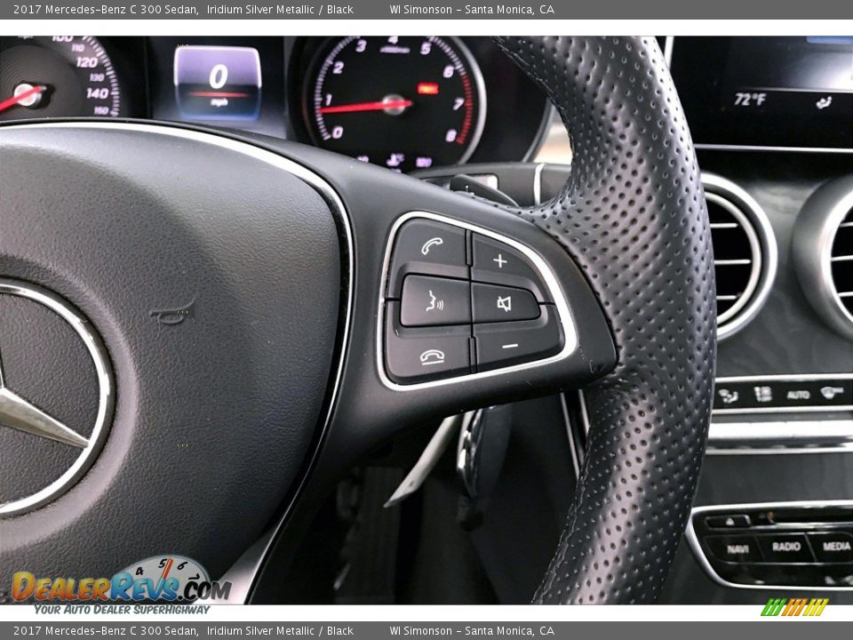 2017 Mercedes-Benz C 300 Sedan Iridium Silver Metallic / Black Photo #19