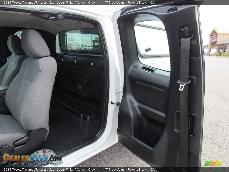 2016 Toyota Tacoma SR Access Cab Super White / Cement Gray Photo #23