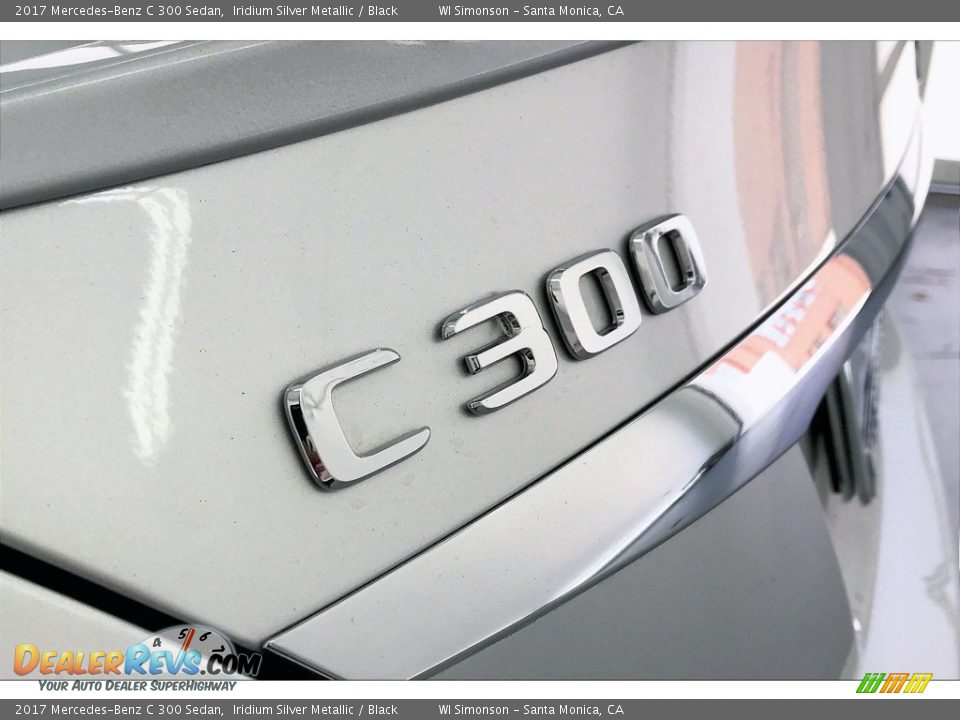 2017 Mercedes-Benz C 300 Sedan Iridium Silver Metallic / Black Photo #27