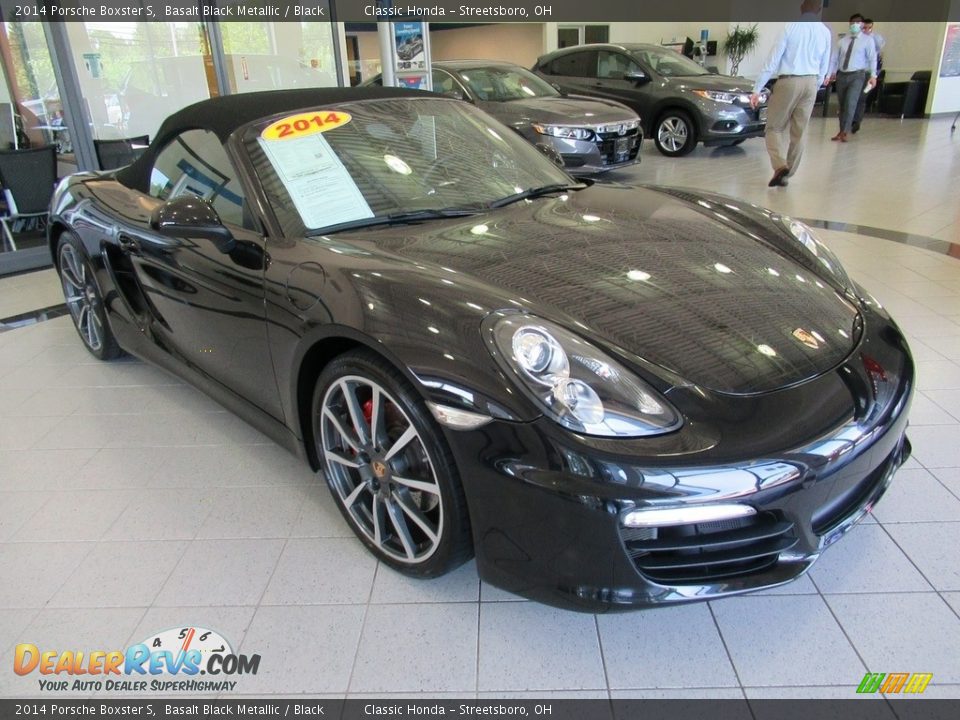 2014 Porsche Boxster S Basalt Black Metallic / Black Photo #35