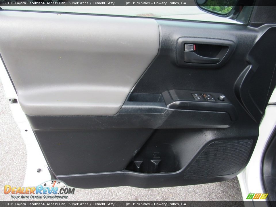 2016 Toyota Tacoma SR Access Cab Super White / Cement Gray Photo #27