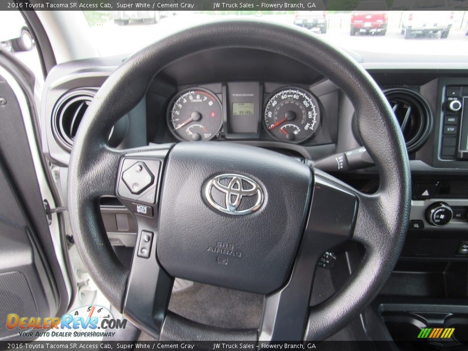 2016 Toyota Tacoma SR Access Cab Super White / Cement Gray Photo #30