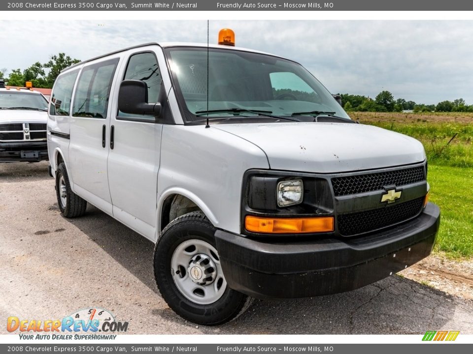 2008 Chevrolet Express 3500 Cargo Van Summit White / Neutral Photo #1