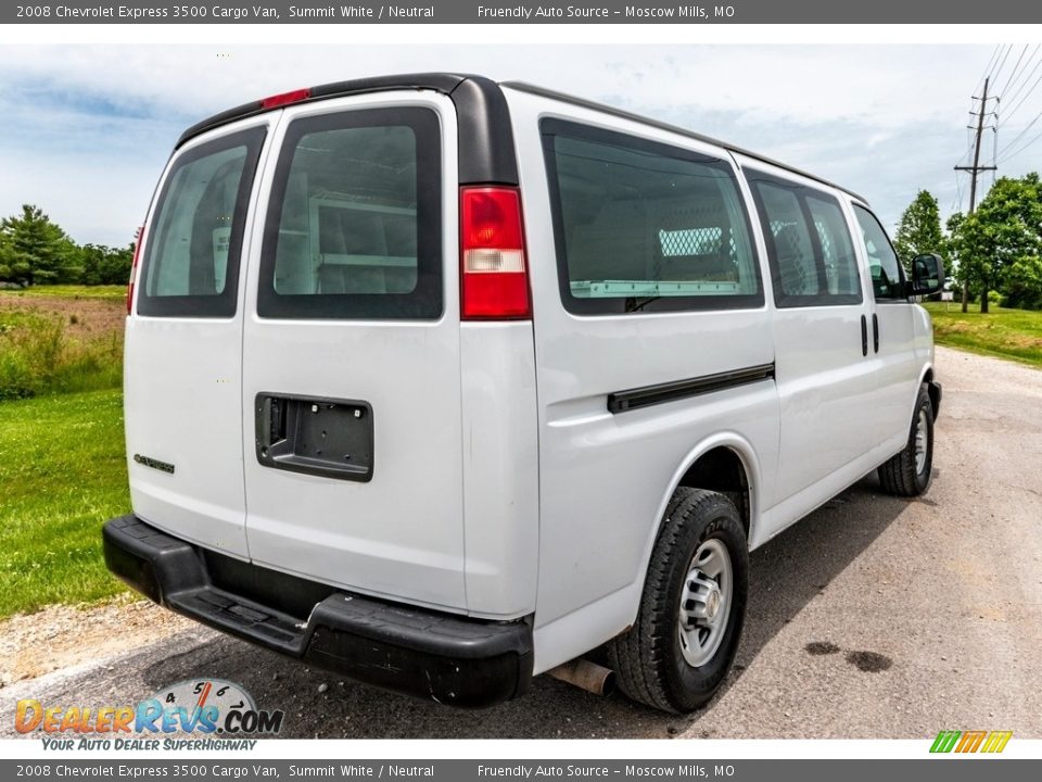 2008 Chevrolet Express 3500 Cargo Van Summit White / Neutral Photo #4