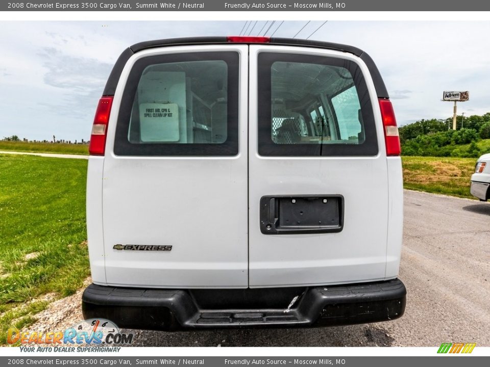 2008 Chevrolet Express 3500 Cargo Van Summit White / Neutral Photo #5