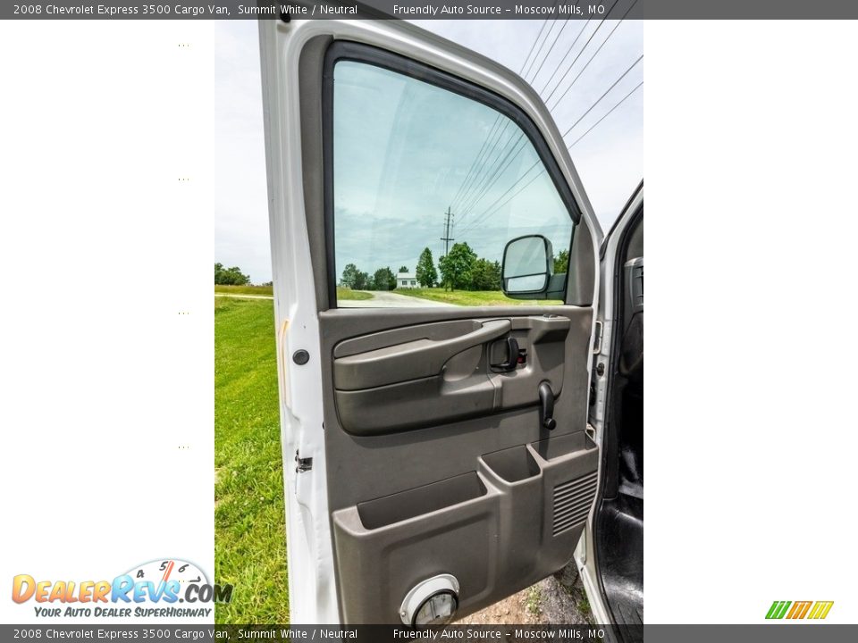 2008 Chevrolet Express 3500 Cargo Van Summit White / Neutral Photo #20